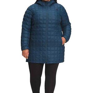 The North Face Womens Thermoball Hooded Eco Parka Shady Blue Plus 1X Jacket